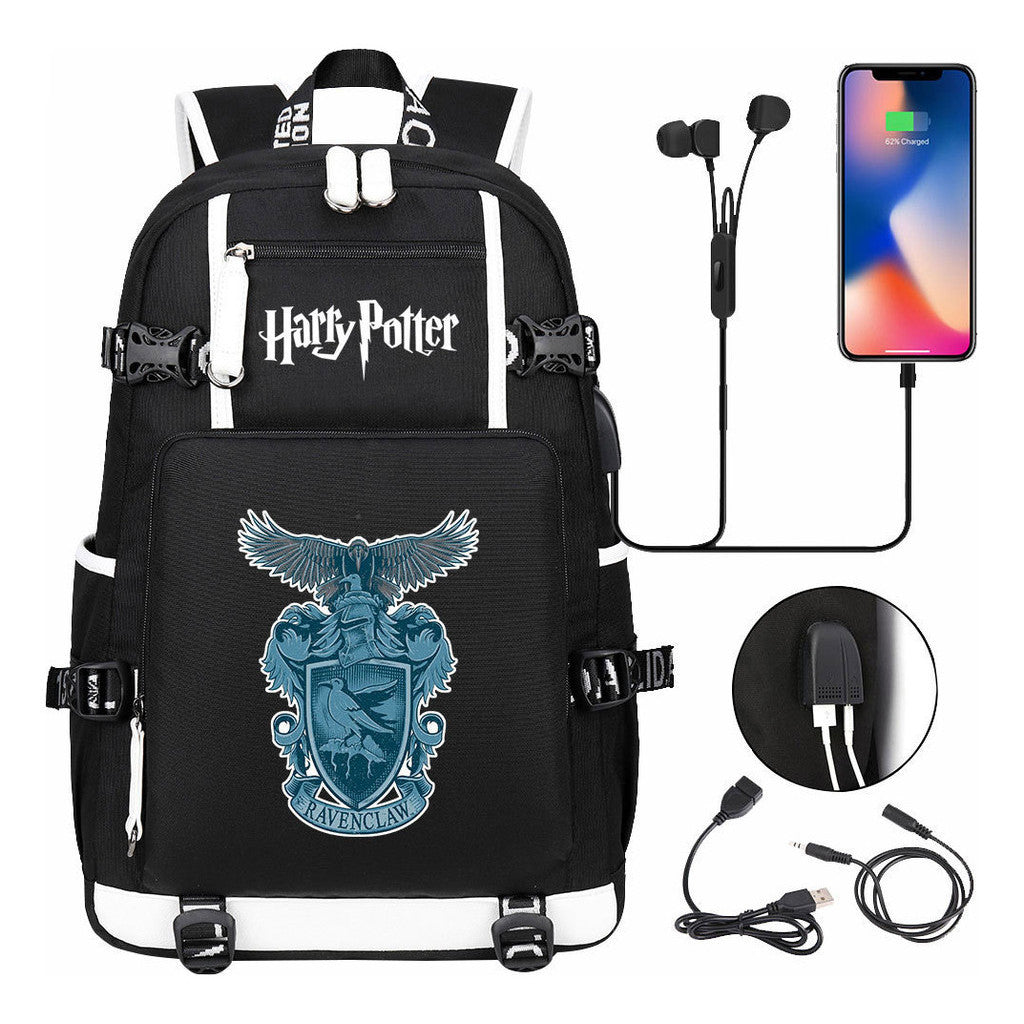 Academy Of Magic Usb Teen Student School Bag Men's And Women's Travel Backpack