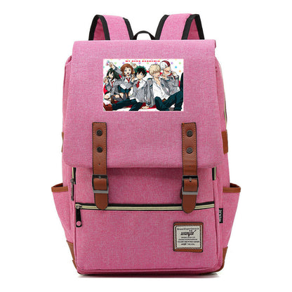 Printed Youth Backpack For Men And Women With Casual Belt Buckle Classic Backpack