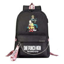 Comic One Punch Superman Printed Usb Youth Student Backpack Men's And Women's Leisure Travel Backpack