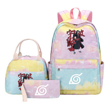 Naruto Student Girl Backpack Lunch Bag Three Piece Set Backpack Set