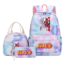 Naruto Student Girl Backpack Lunch Bag Three Piece Set Backpack Set