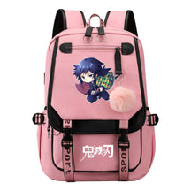 Cartoon Fashion Usb Youth Student Backpack Men's And Women's Leisure Ribbon Flip Backpack