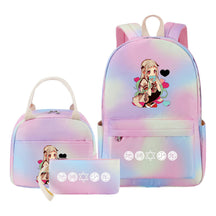 Teenage Student Girl Backpack Lunch Bag Three Piece Set Backpack