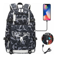 Death Note Usb Youth Student Backpack Leisure Travel Backpack