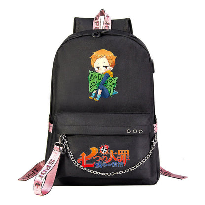 Usb Youth Student Backpack For Boys And Girls Leisure Travel Backpack