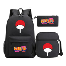 Anime Naruto Starry Sky Student School Bag Three Piece Set For Men And Women Backpack Set
