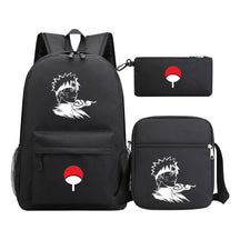 Anime Naruto Starry Sky Youth School Bag Three Piece Set For Men And Women Backpack Set