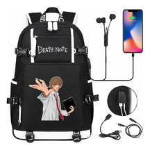 Death Note Usb Large Capacity Youth Student Backpack Men's And Women's Leisure Travel Backpack