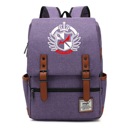 Printed Teenage Student Backpack For Men And Women With Casual Belt Buckle Classic Backpack