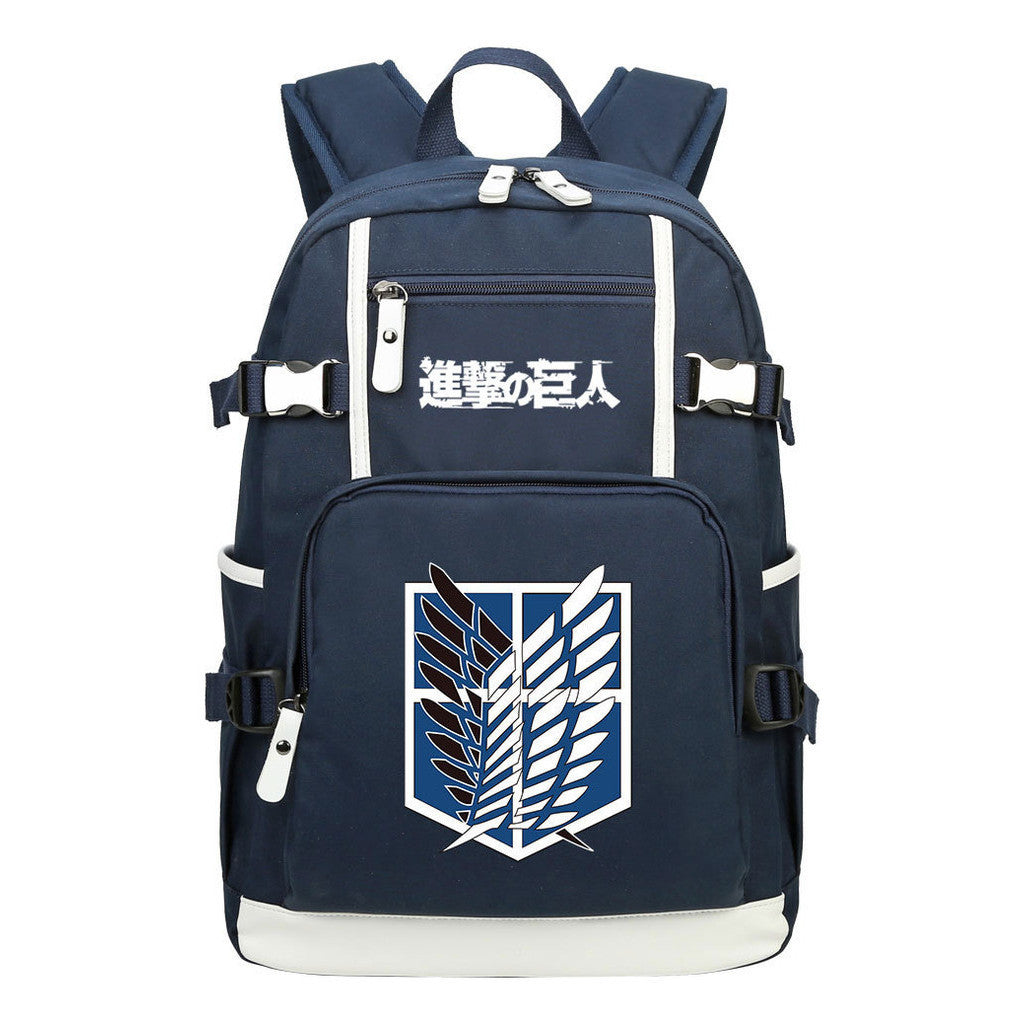 Giant Wings Of Anime Attack, Youth Student School Bag, Men's And Women's Backpack, Leisure Travel Backpack