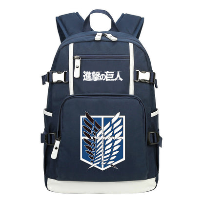 Giant Wings Of Anime Attack, Youth Student School Bag, Men's And Women's Backpack, Leisure Travel Backpack