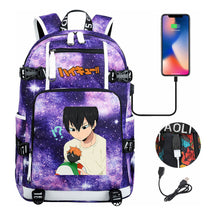 Volleyball Youth Usb Large Capacity Youth Student School Bag Men's And Women's Leisure Travel Backpack