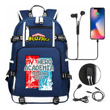 My Heroes Academy Usb Youth Student Backpack For Men And Women's Travel Backpacks