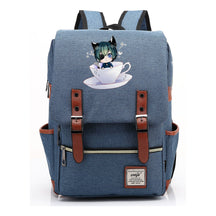 Black Deacon Youth Student School Bag Men's And Women's Leisure Belt Buckle Backpack
