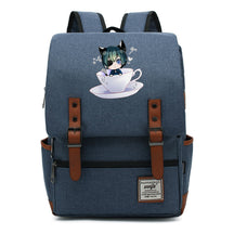 Black Deacon Youth Student School Bag Men's And Women's Leisure Belt Buckle Backpack
