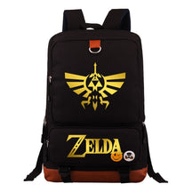 Golden The Legend Of Zelda Printed Schoolbags For Young Students, Large-capacity Travel Bags, Backpacks For Men And Women.