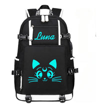 Beautiful Girl Warrior Usb Schoolbag For Young Students Men And Women Travel Backpack