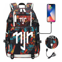 Football Star Neymar Printed Youth Student Backpack With Large Capacity