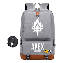 Apex Hero Print Usb Student Backpack Leisure Travel Backpack