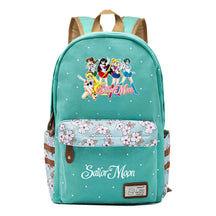 Anime Beauty Girl Warrior Youth School Bag Fragmented Flower Leisure Backpack
