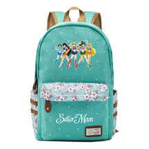 Anime Surrounding Beauty Girl Warrior Youth Student School Bag Fragmented Flower Boy's And Girl's Leisure Backpack
