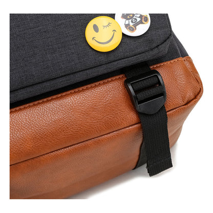 Super Mario Printed Usb Youth Student Backpack For Leisure Travel Backpack