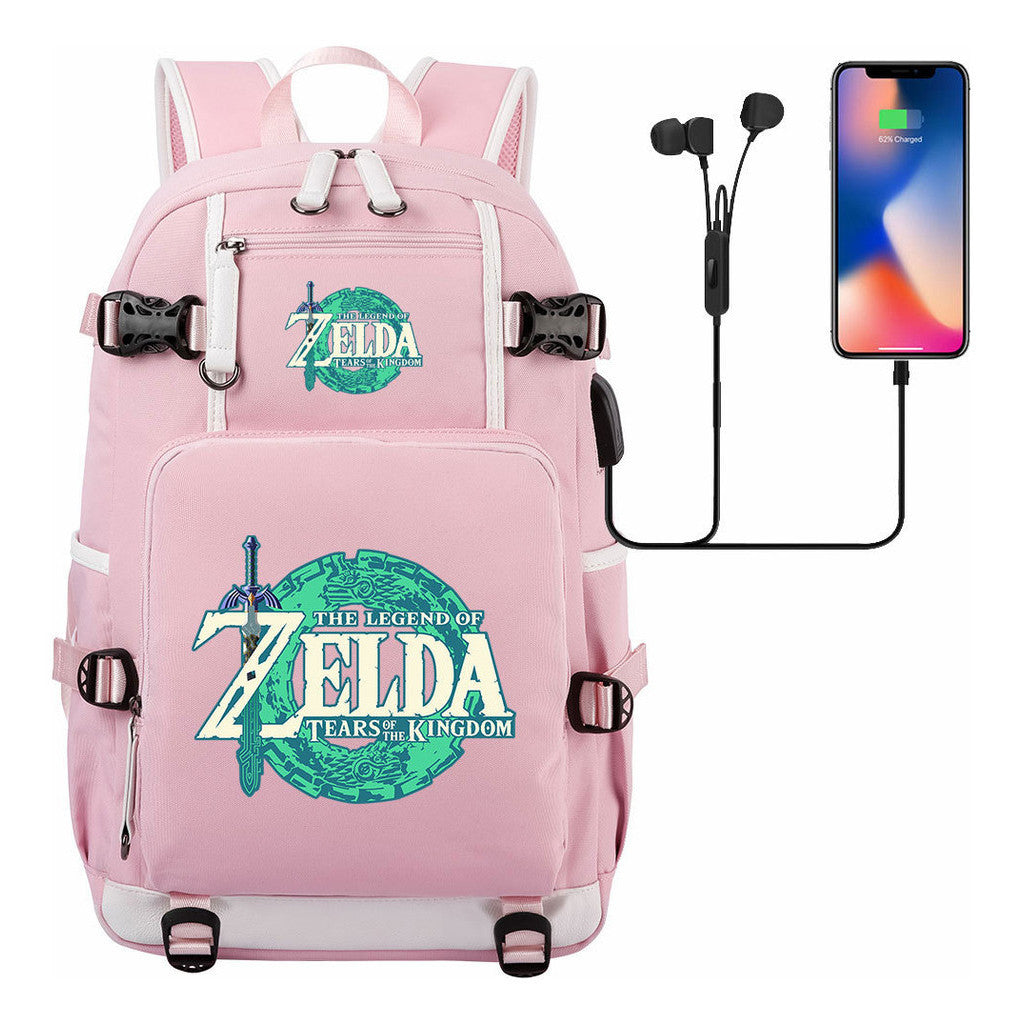 Printed Teenage Student Backpack For Men And Women's Leisure Travel Backpack