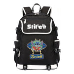 Anime Star Baby Stitch Printed Usb Student Backpack For Men And Women's Leisure Travel Backpack