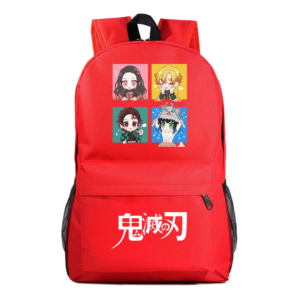 Cartoon Fashion Printed Youth Student Backpack Men And Women's Leisure Backpack