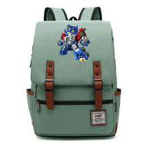Transformed Mecha Printed Student Backpack For Men And Women's Leisure Backpack