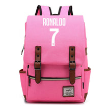 Football Star Cristiano Ronaldo Printed Student Backpack For Men And Women's Casual Classic Backpack