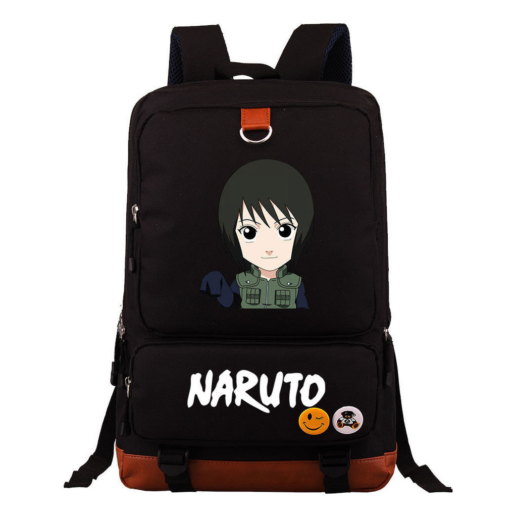Cartoon Naruto Uchibo Youth Student School Bag Large Capacity Travel Bag Men's And Women's Backpack