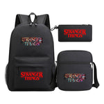 Strange Story Starry Sky Printed Youth Student Backpack 3-piece Set For Men And Women, Backpack Set