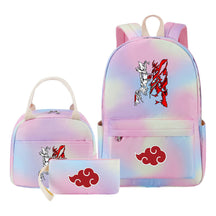 Naruto Girls School Bag Lunch Bag Three Piece Set Backpack Set