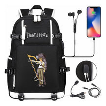 Death Note Usb Large Capacity Youth Student Backpack Men's And Women's Leisure Travel Backpack