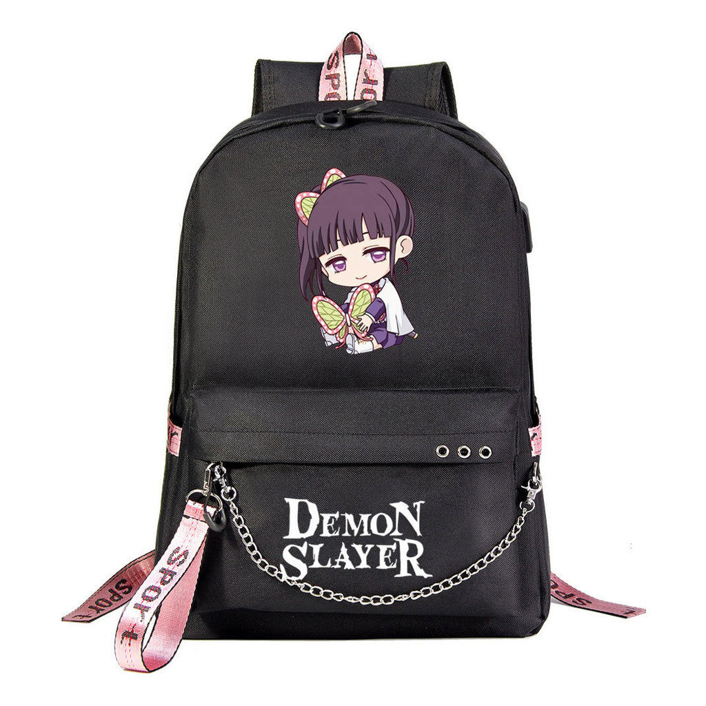Cartoon Ribbon Youth Student School Bag Men's And Women's Leisure Travel Backpack