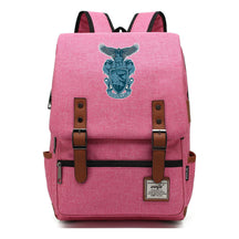School Of Witchcraft And Wizardry Printed Student Backpack For Men And Women, Casual Belt Buckle, Classic Backpack