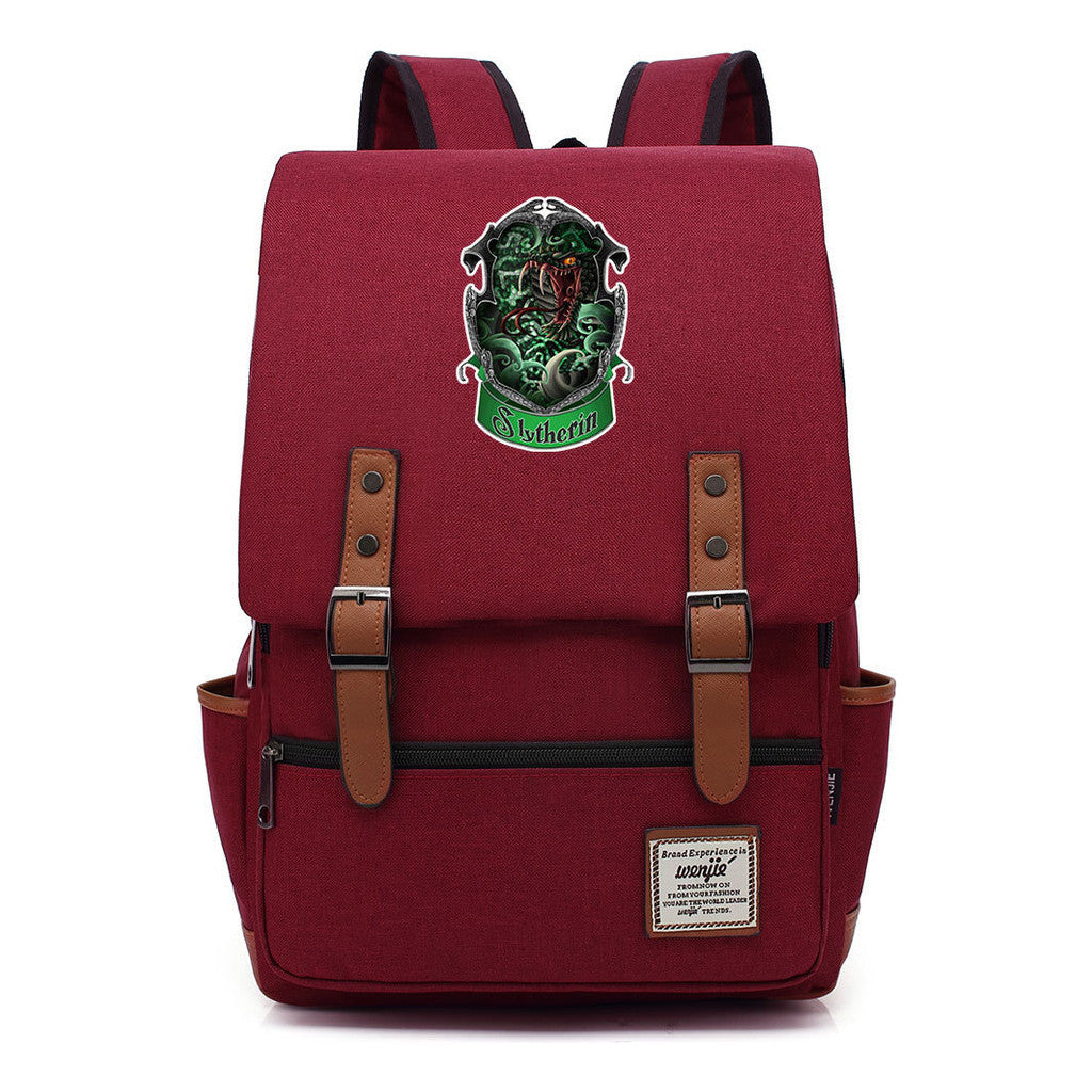 Academy Of Magic Print Teen Student School Bag For Men And Women Casual Belt Buckle Classic Backpack 43*29*13.5cm