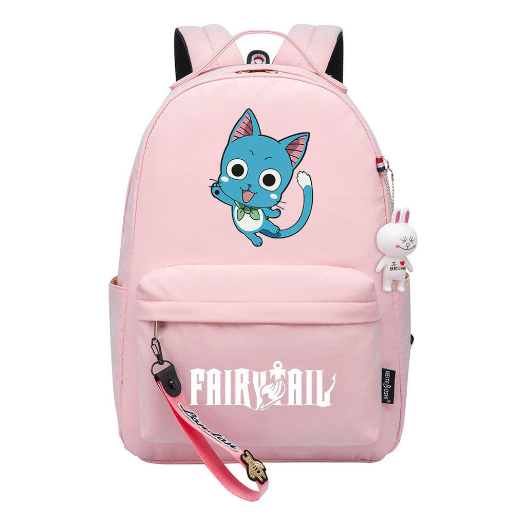 Printed Teenage Student Backpack Men And Women, Casual Bag Girls Backpack