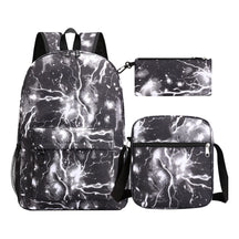 Starry Sky Youth Student School Bag Three Piece Set For Men And Women Backpack Set