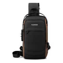 Usb Chest Bag Password Lock Men's Shoulder Bag Casual Sports Waist Bag Small Bag Multifunctional Crossbody Bag