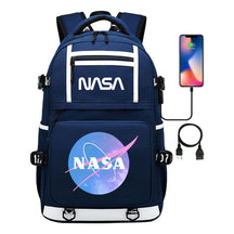 Fashionable Space Printed Usb Student Backpack Backpack Leisure Travel Backpack