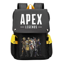Apex Hero Print Usb Charging Cap Head Style Student School Bag Casual Backpack