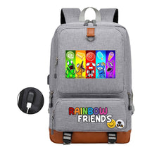 Rainbow Friend Usb Youth School Bag Leisure Travel Backpack