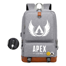 Apex Hero Print Usb Student Backpack Travel Backpack