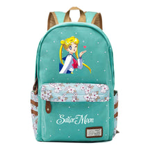 Anime Beauty Girl Warrior Youth School Bag Fragmented Flower Leisure Backpack