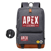 Apex Hero Print Usb Youth School Bag Leisure Travel Backpack