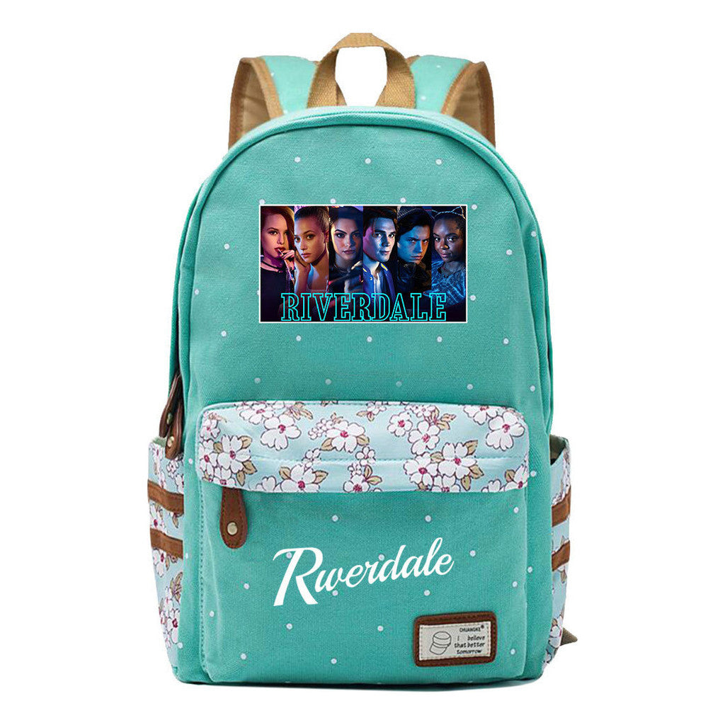 Valley Town Printed Student School Bag Fashion Leisure Backpack