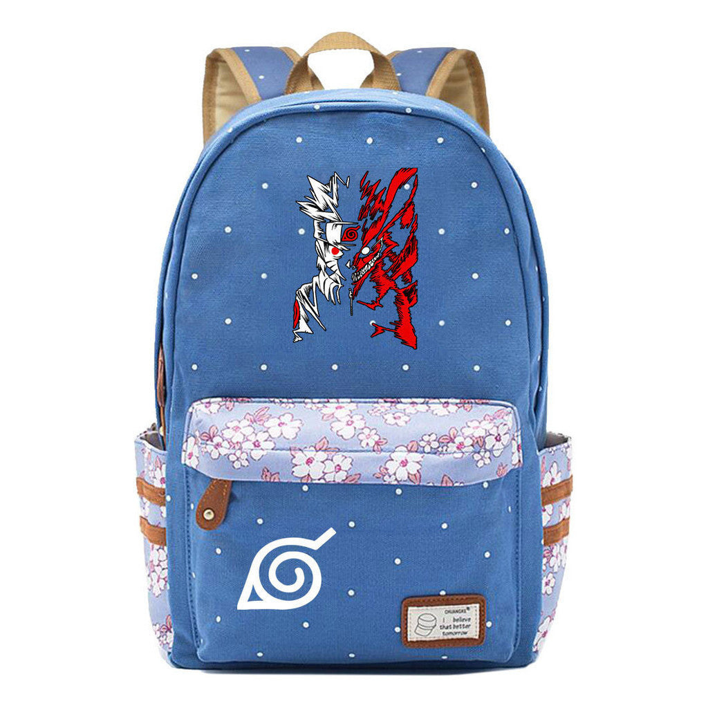 Naruto Youth Student School Bag Fashion Casual Backpack