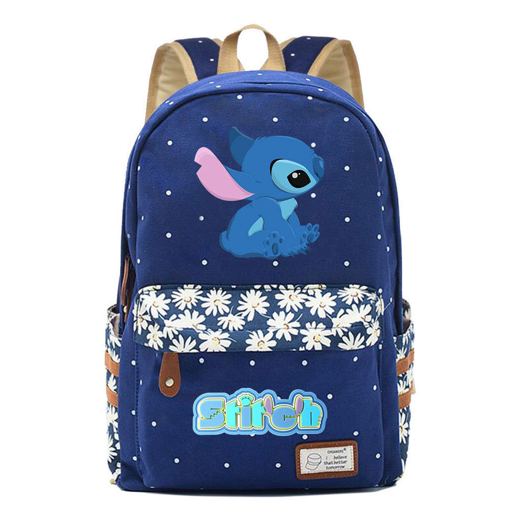 Interstellar Baby Stitch Printed Youth Student Backpack Casual Backpack